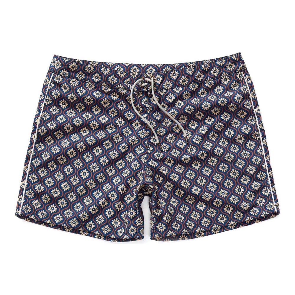 Dandy Del Mar  Riviera Swim Short in Gardenia